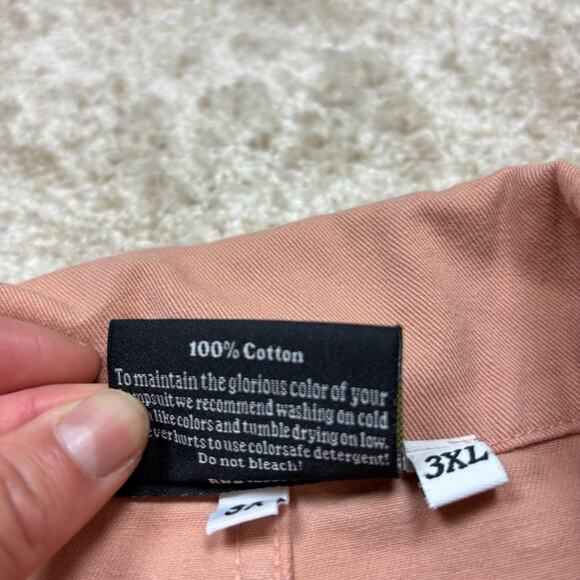 Big Bud Press Pink Long Sleeve Jumpsuit Women's 3XL Boho Twee Indie - Picture 5 of 9